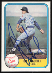 Bill Caudill Autographed 1981 Fleer Card #306 Chicago Cubs SKU #265086