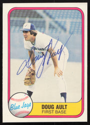 Doug Ault Autographed 1981 Fleer Card #424 Toronto Blue Jays SKU #265098