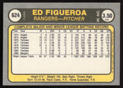 Ed Figueroa Autographed 1981 Fleer Card #624 Texas Rangers SKU #265119