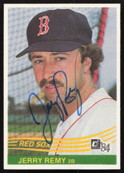 Jerry Remy Autographed 1984 Donruss Card #172 Boston Red Sox SKU #265123