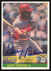 Gary Redus Autographed 1984 Donruss Card #184 Cincinnati Reds SKU #265124