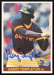 Garry Templeton Autographed 1984 Donruss Card #185 San Diego Padres SKU #265125