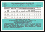 Dave Rucker Autographed 1984 Donruss Card #260 St. Louis Cardinals SKU #265130
