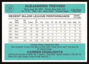 Alex Trevino Autographed 1984 Donruss Card #286 Cincinnati Reds SKU #265131