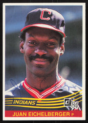 Juan Eichelberger Autographed 1984 Donruss Card #398 Cleveland Indians SKU #265135