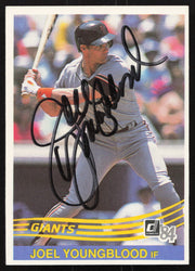 Joel Youngblood Autographed 1984 Donruss Card #480 San Francisco Giants SKU #265137