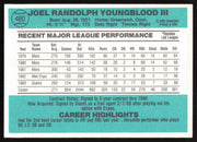 Joel Youngblood Autographed 1984 Donruss Card #480 San Francisco Giants SKU #265137