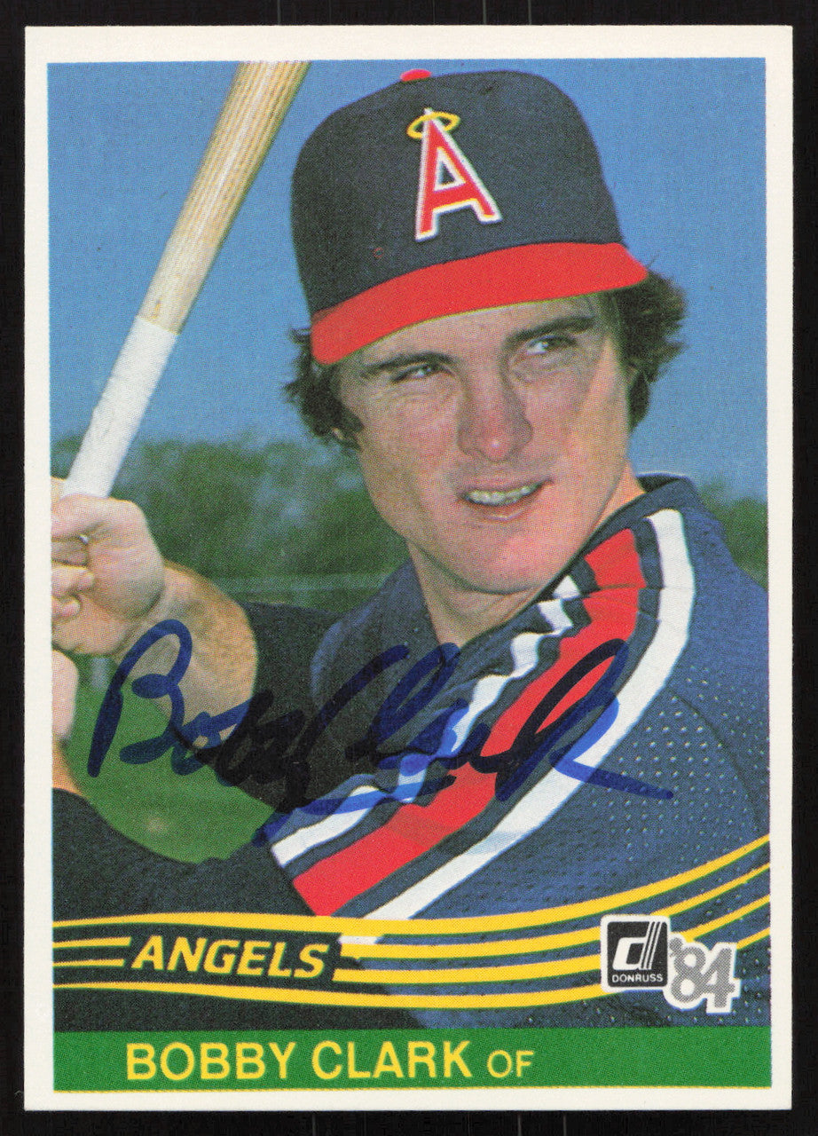 Bobby Clark Autographed 1984 Donruss Card #524 California Angels SKU #265138