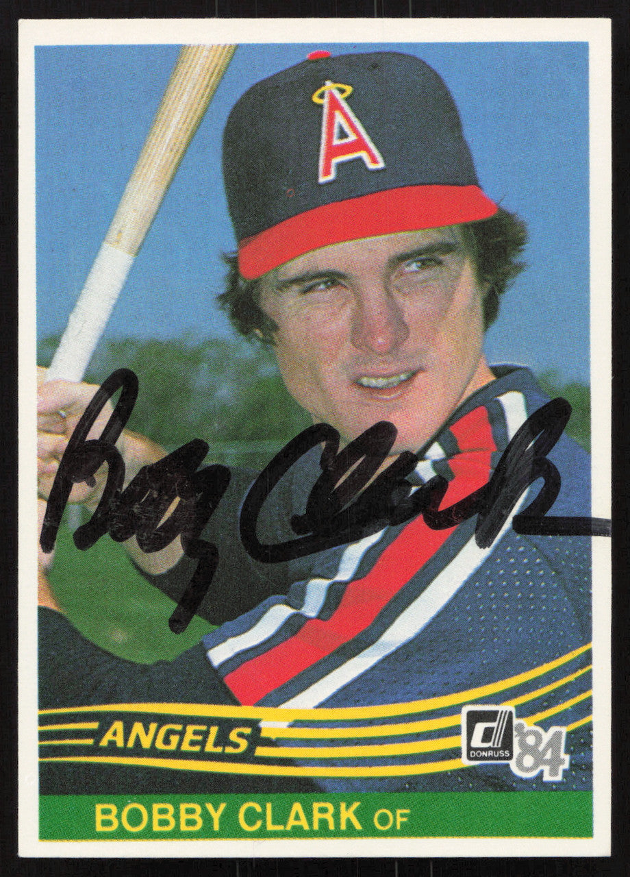 Bobby Clark Autographed 1984 Donruss Card #524 California Angels SKU #265139