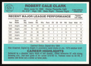 Bobby Clark Autographed 1984 Donruss Card #524 California Angels SKU #265139