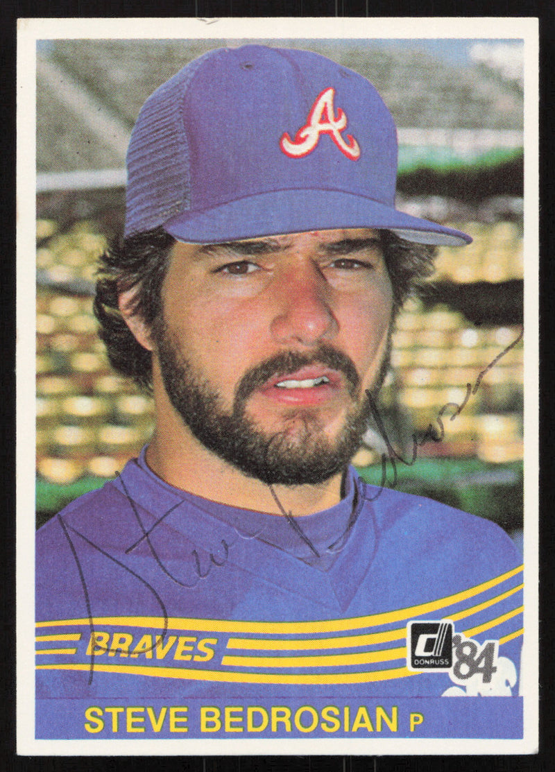 Steve Bedrosian Autographed 1984 Donruss Card #565 Atlanta Braves SKU #265140
