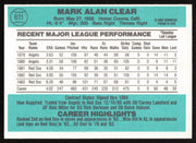 Mark Clear Autographed 1984 Donruss Card #611 Boston Red Sox SKU #265141