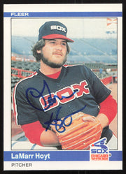 LaMarr Hoyt Autographed 1984 Fleer Card #63 Chicago White Sox SKU #265147
