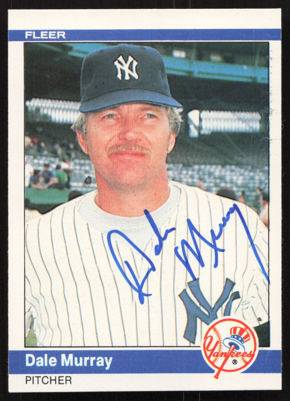 Dale Murray Autographed 1984 Fleer Card #134 New York Yankees SKU #265153