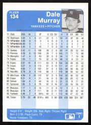 Dale Murray Autographed 1984 Fleer Card #134 New York Yankees SKU #265153