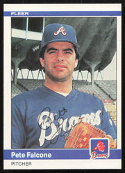 Pete Falcone Autographed 1984 Fleer Card #177 Atlanta Braves SKU #265156