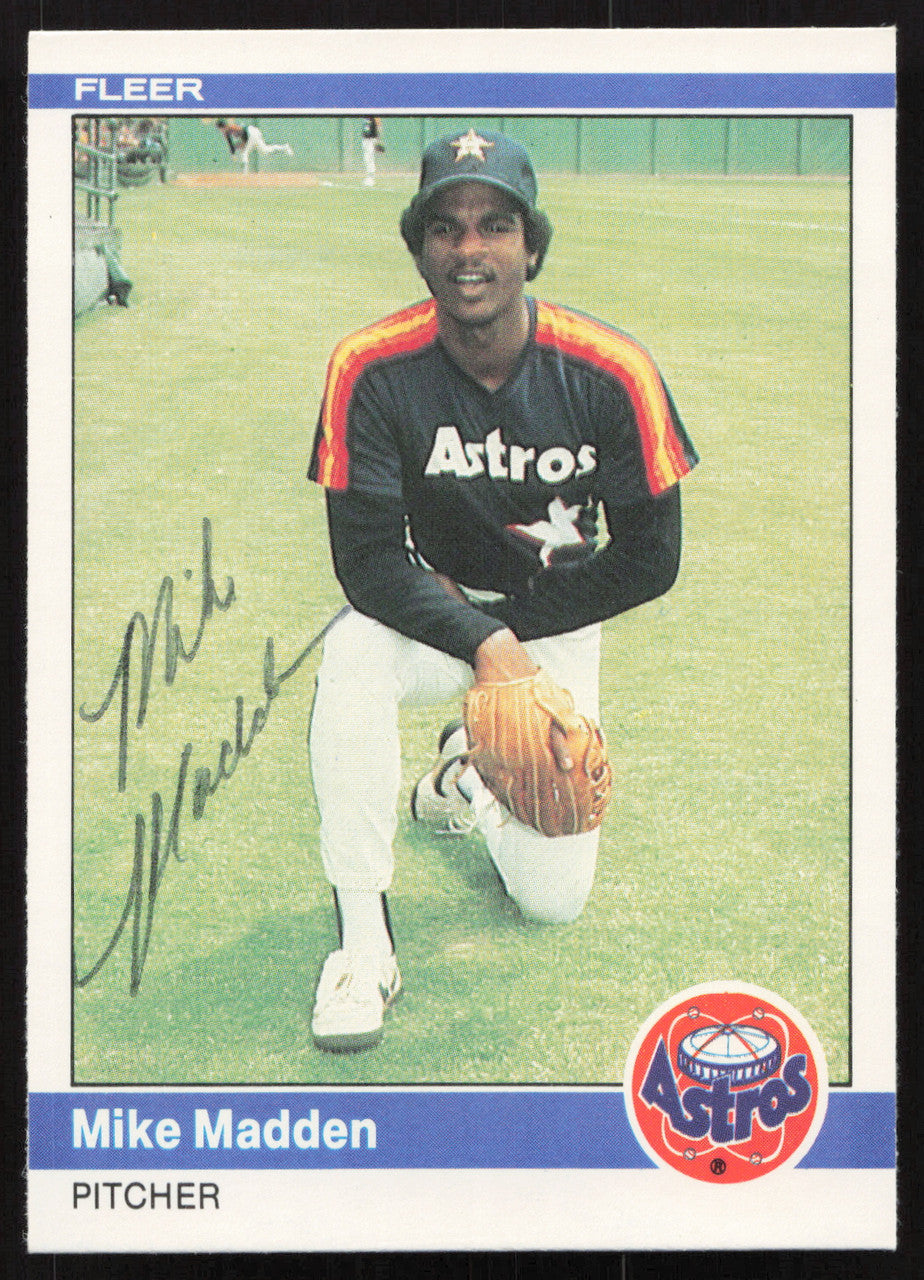 Mike Madden Autographed 1984 Fleer Card #232 Houston Astros SKU #265160