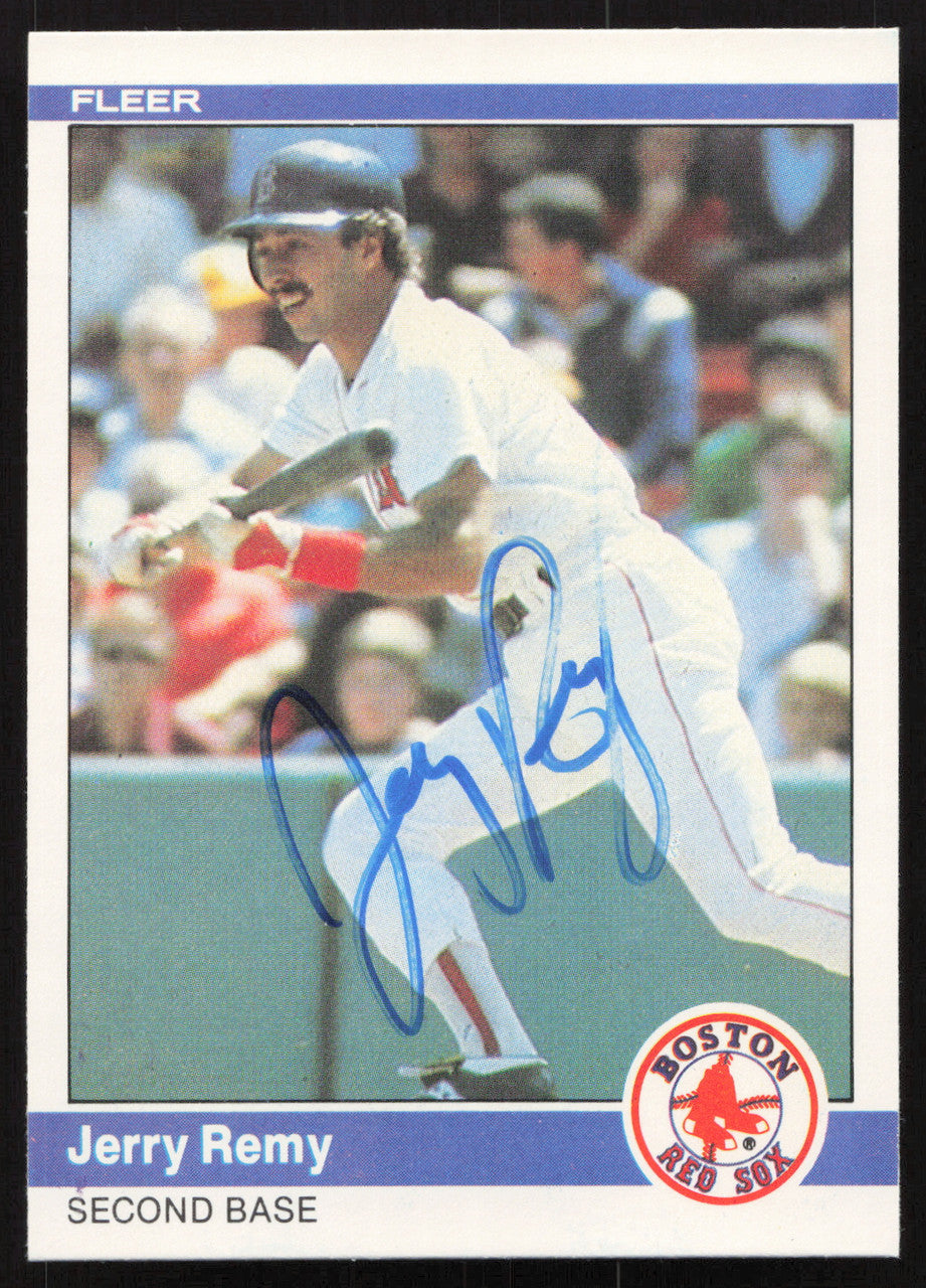 Jerry Remy Autographed 1984 Fleer Card #407 Boston Red Sox SKU #265171
