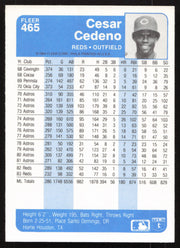 Cesar Cedeno Autographed 1984 Fleer Card #465 Cincinnati Reds SKU #265175