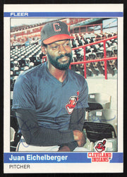 Juan Eichelberger Autographed 1984 Fleer Card #539 Cleveland Indians SKU #265181