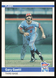 Gary Gaetti Autographed 1984 Fleer Card #565 Minnesota Twins SKU #265188