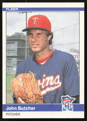 John Butcher Autographed 1984 Fleer Update Card #U-20 Minnesota Twins SKU #265195