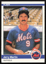 Jerry Martin Autographed 1984 Fleer Update Card #U-74 New York Mets SKU #265200