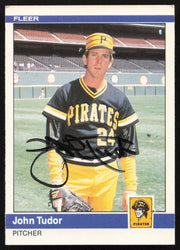 John Tudor Autographed 1984 Fleer Update Card #U-120 Pittsburgh Pirates SKU #265204