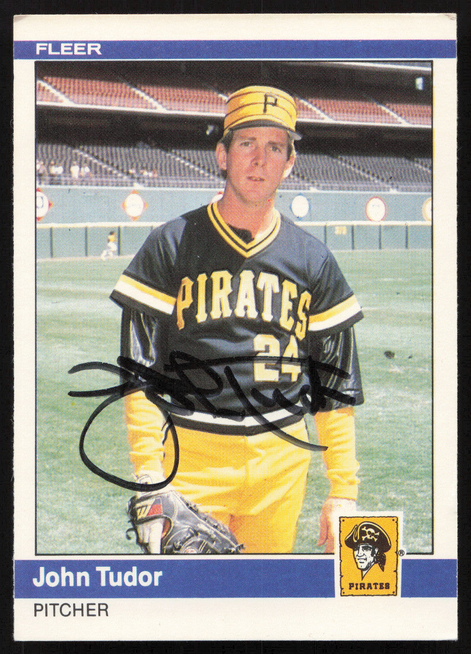 John Tudor Autographed 1984 Fleer Update Card #U-120 Pittsburgh Pirates SKU #265204