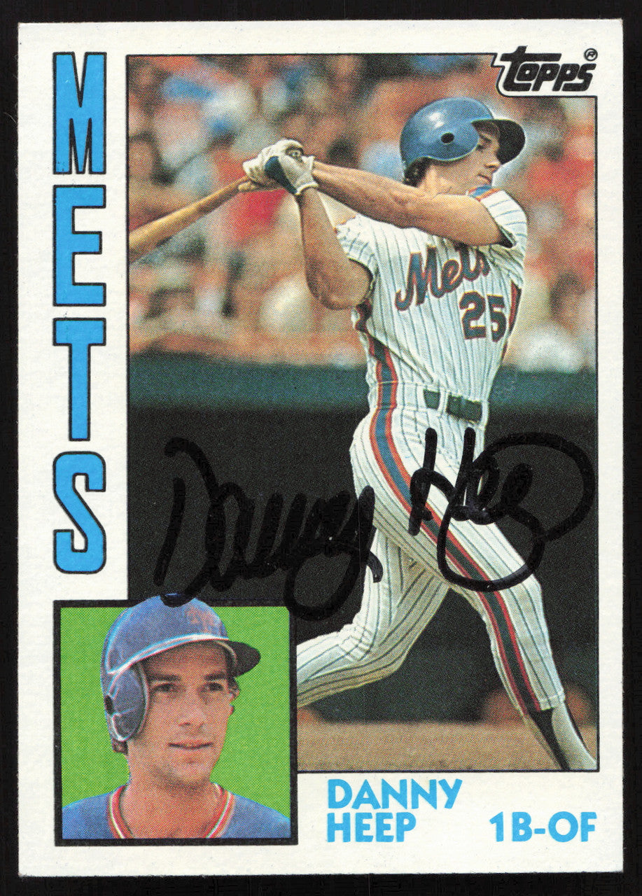 Danny Heep Autographed 1984 Topps Card #29 New York Mets SKU #265206
