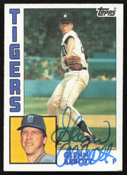 Glenn Abbott Autographed 1984 Topps Card #356 Detroit Tigers SKU #265217