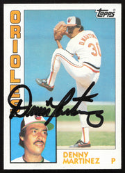 Denny Martinez Autographed 1984 Topps Card #631 Baltimore Orioles SKU #265225
