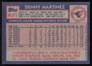 Denny Martinez Autographed 1984 Topps Card #631 Baltimore Orioles SKU #265225