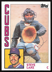 Steve Lake Autographed 1984 Topps Card #691 Chicago Cubs SKU #265227