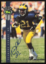 Desmond Howard Autographed 1992 Classic Four Sport Rookie Card #76 Michigan SKU #265251