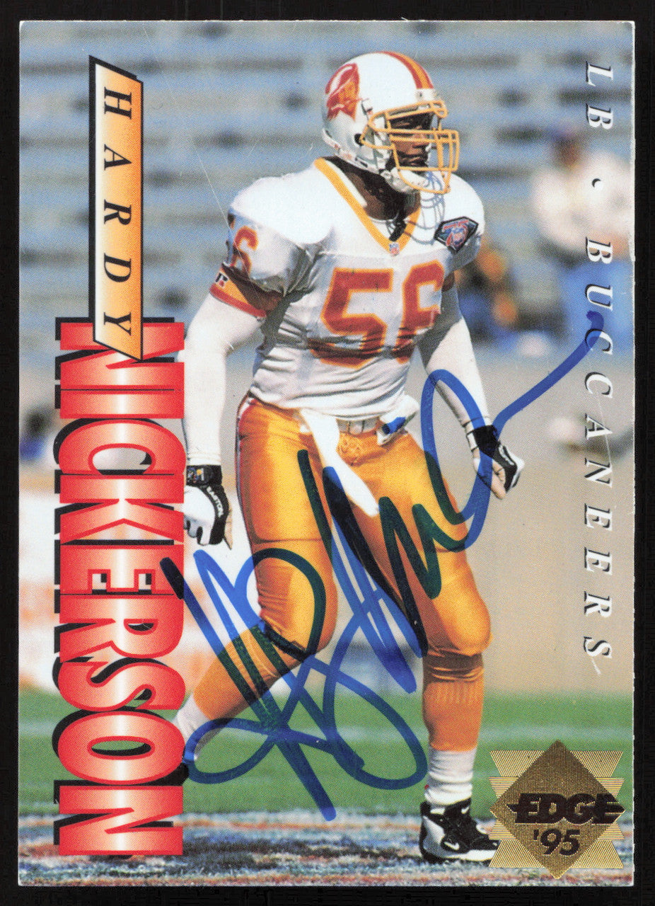 Hardy Nickerson Autographed 1995 Collectors Edge Card #193 Tampa Bay Buccaneers SKU #265259