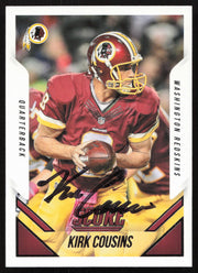Kirk Cousins Autographed 2015 Score Card #50 Washington Redskins SKU #265262