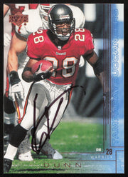 Warrick Dunn Autographed 2000 Upper Deck Card #198 Tampa Bay Buccaneers SKU #265267