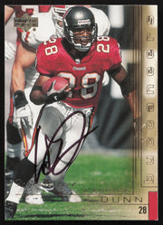 Warrick Dunn Autographed 2000 UD Gold Reserve Card #157 Tampa Bay Buccaneers SKU #265268