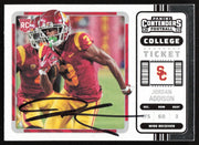 Jordan Addison Autographed 2023 Panini Contenders Card #14 Minnesota Vikings SKU #265275