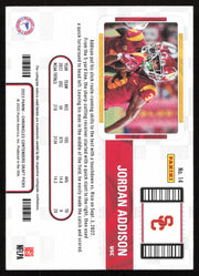 Jordan Addison Autographed 2023 Panini Contenders Card #14 Minnesota Vikings SKU #265275