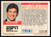 Joe Theismann Autographed 1989 Pro Set Card #9 Washington Redskins SKU #265289