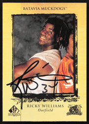 Ricky Williams Autographed 1999 SP Top Prospects Rookie Card #122 Texas SKU #265291