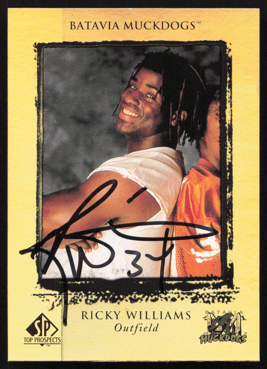 Ricky Williams Autographed 1999 SP Top Prospects Rookie Card #122 Texas SKU #265291