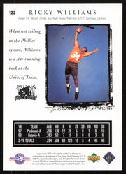 Ricky Williams Autographed 1999 SP Top Prospects Rookie Card #122 Texas SKU #265292