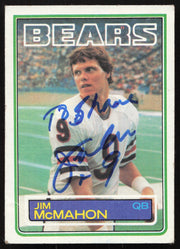 Jim McMahon Autographed 1983 Topps Rookie Card #33 Chicago Bears (Damaged) SKU #265293
