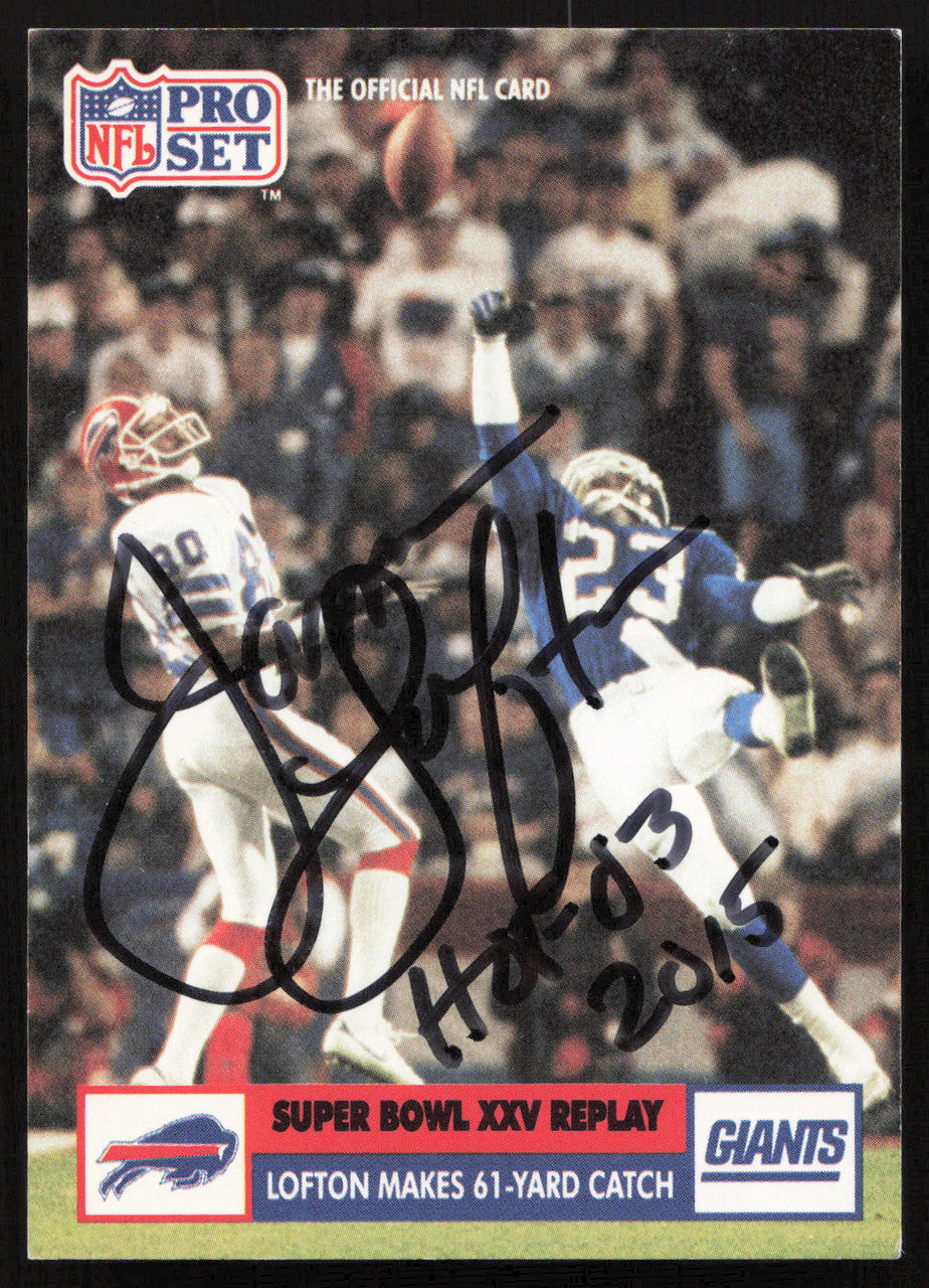 James Lofton Autographed 1991 Pro Set Card #46 Buffalo Bills SKU #265301