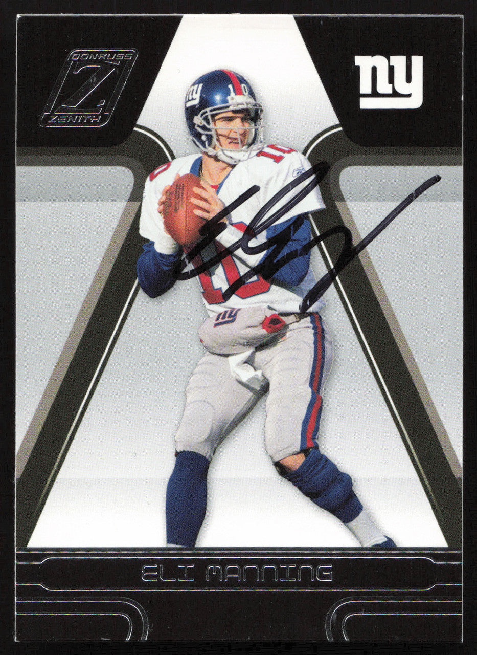 Eli Manning Autographed 2005 Donruss Zenith Card #64 New York Giants SKU #265313