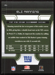 Eli Manning Autographed 2005 Donruss Zenith Card #64 New York Giants SKU #265313