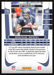 Matt Hasselbeck Autographed 2011 Panini Prestige Card #176 Seattle Seahawks SKU #265340